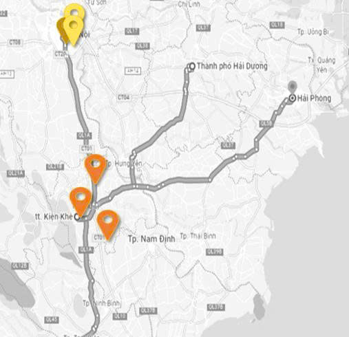 Bản đồ mạng lưới Ba An